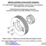 570701 / 610701 / 630701 - Mitsubishi Bolt Torque - Fluidampr Installation Instructions