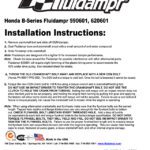 590601 / 620601 - Honda B Series Installation - Fluidampr Installation Instructions