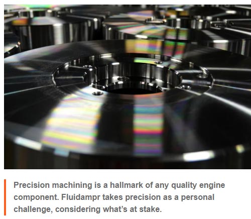 [PHOTO CAPTION] Dampers - Precision machining is a hallmark of any quality engine component. Fluidampr takes precision as a personal challenge, considering what’s at stake.